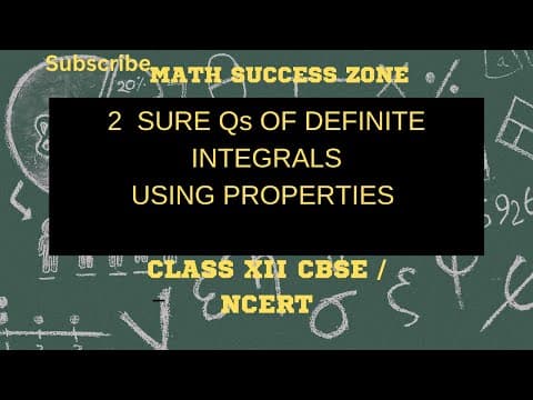 Thumbnail: Definite Integrals: Two Questions Using Properties