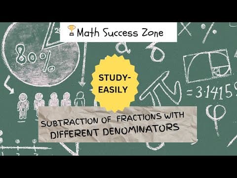 Thumbnail: Subtraction of Fractions with Different Denominators