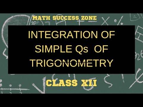 Thumbnail: Simple Integration of Trigonometric Functions (Part 2)