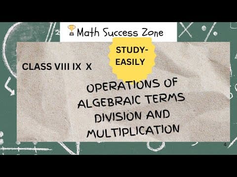 Thumbnail: Division of Algebraic Terms