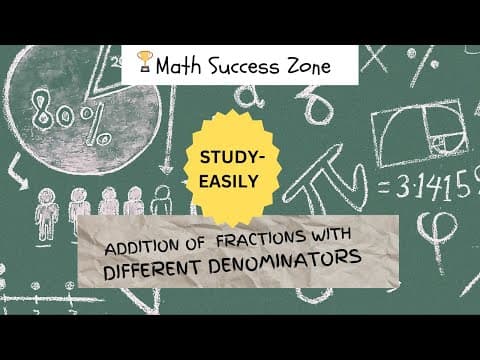 Thumbnail: Addition of Fractions with Different Denominators