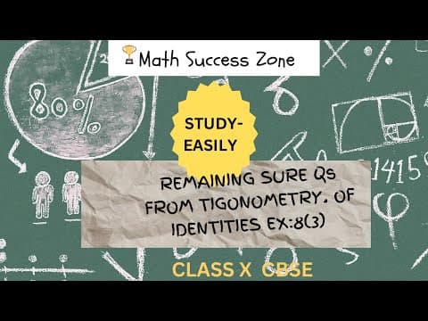 Thumbnail: Trigonometric Identities: Remaining Questions of Exercise 8.3