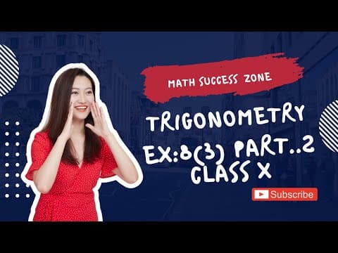 Thumbnail: Trigonometric Identity Proofs (Exercise 8.3, Part 2)