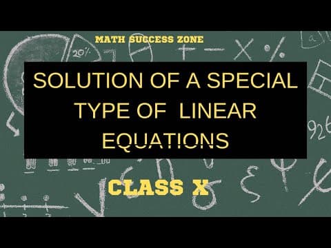 Thumbnail: Solving a Special Type of Pair of Linear Equations