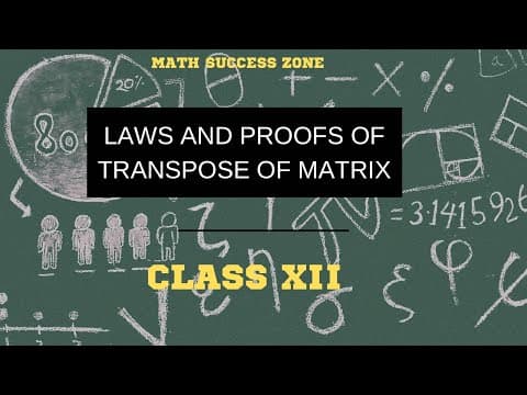 Thumbnail: Transpose of a Matrix