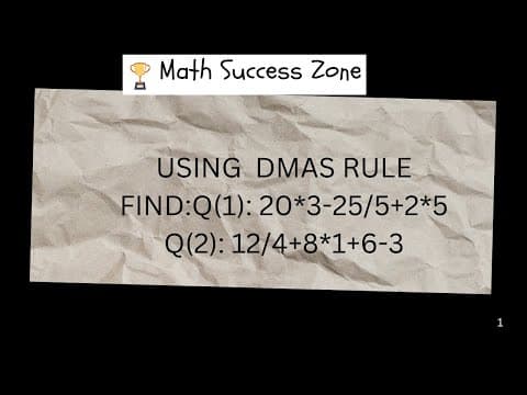 Thumbnail: Solving Problems Using DMAS
