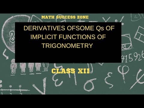 Thumbnail: Derivatives of Implicit Trigonometric Functions