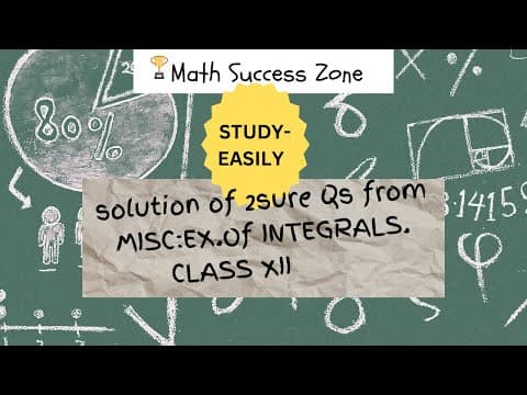Thumbnail: Two Sure Questions from Integrals