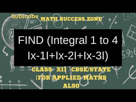 Thumbnail: Definite Integral of a Sum of Modulus Functions