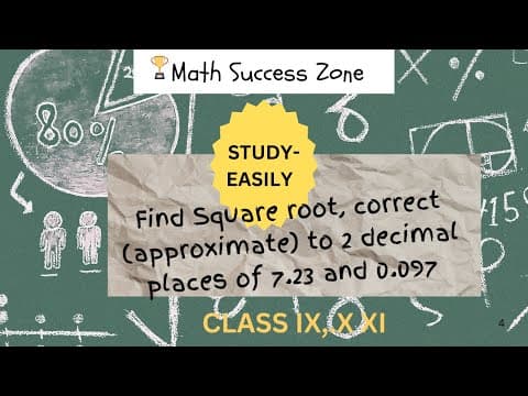 Thumbnail: Find the Square Root Correct to Two Decimal Places