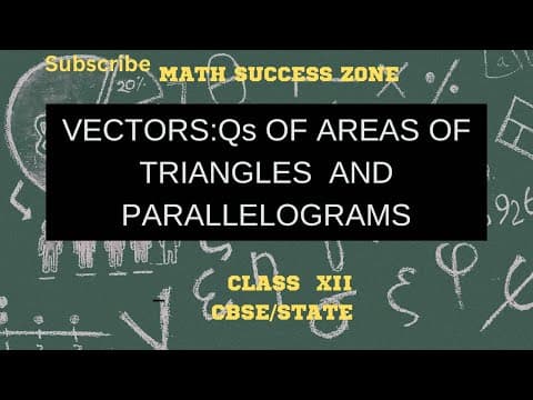 Thumbnail: Area of Triangles and Parallelograms Using Vectors