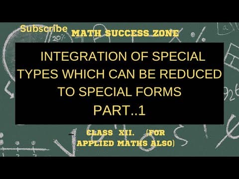 Thumbnail: Integration Reduced to Special Forms (Part 1)