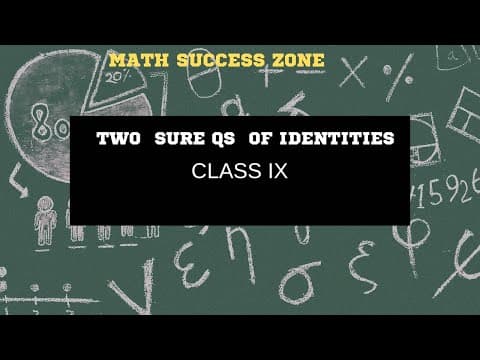 Thumbnail: Two Questions on Cube Identities (Class 9)