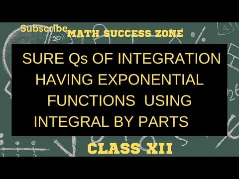 Thumbnail: Integration of Exponential Functions Times Trig