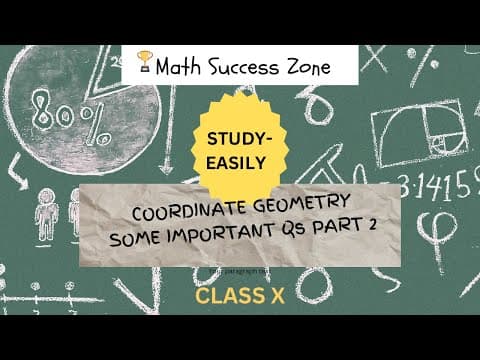 Thumbnail: Coordinate Geometry Sure Questions Part 2 (Class 10)